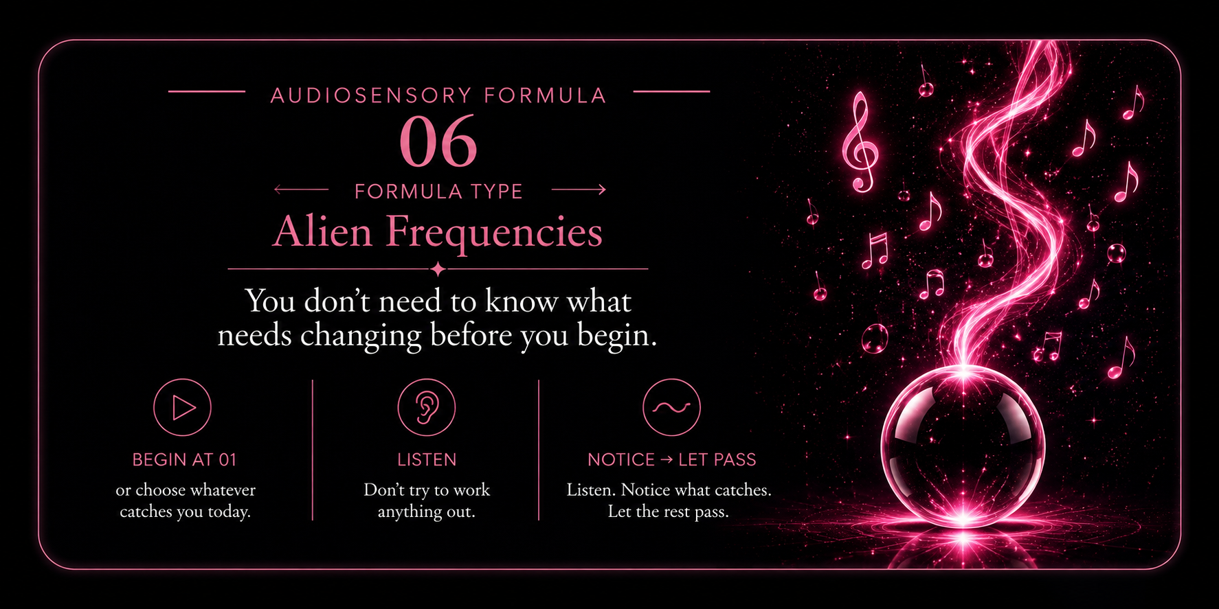 Audiosensory Formula 06: Alien Frequencies